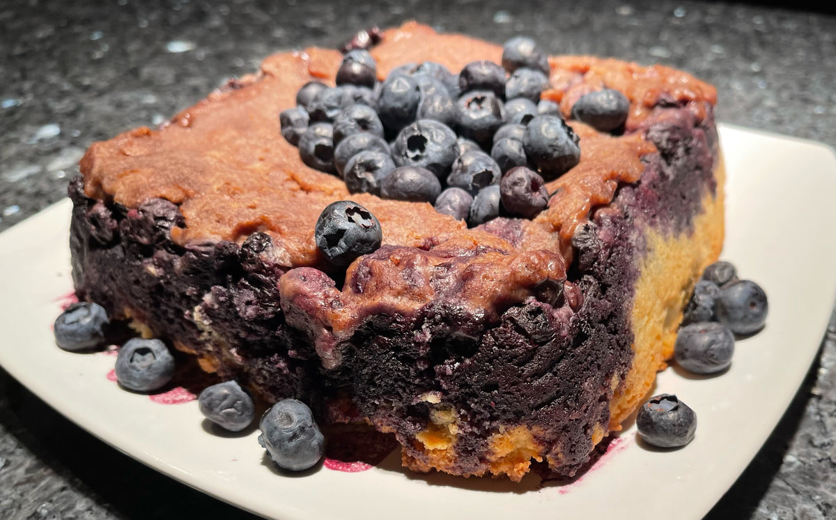 Keto Blueberry UpsideDown Cake Ultimate Paleo Protein