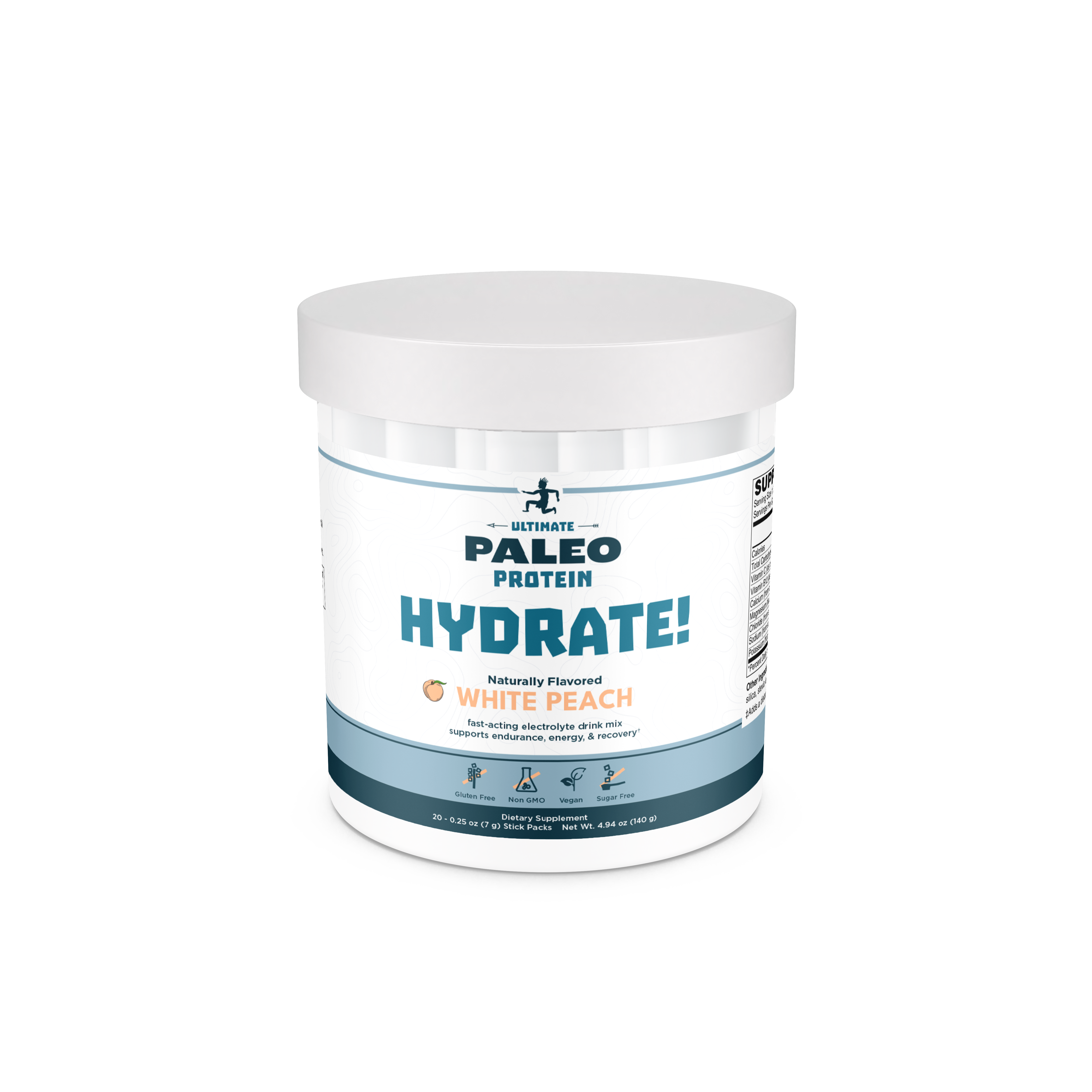 Hydrate! White Peach Stick Packs